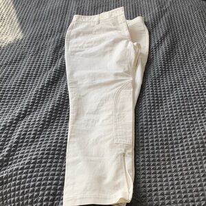 Prada Cream Trousers with Pocket Detail